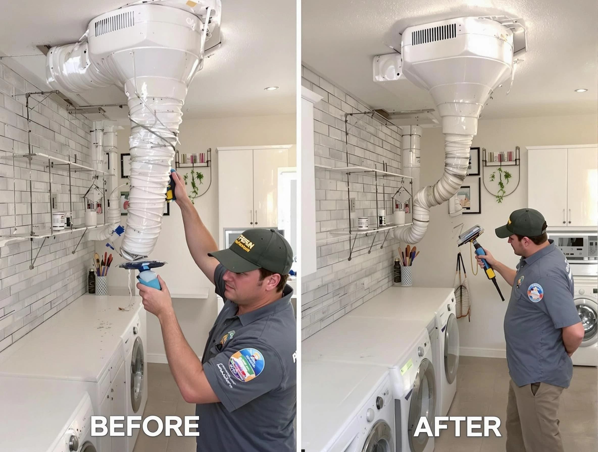 Professional dryer exhaust vent cleaning by Goodlettsville Dryer Vent Cleaning in Goodlettsville