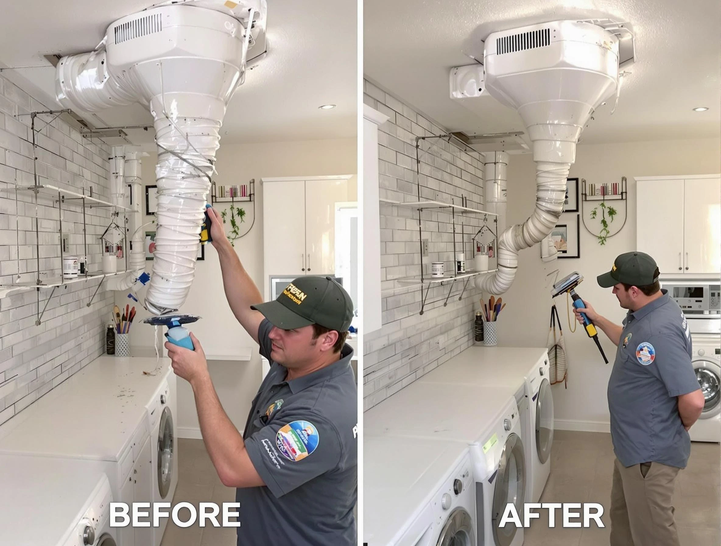 Professional dryer exhaust vent cleaning by Goodlettsville Dryer Vent Cleaning in Goodlettsville