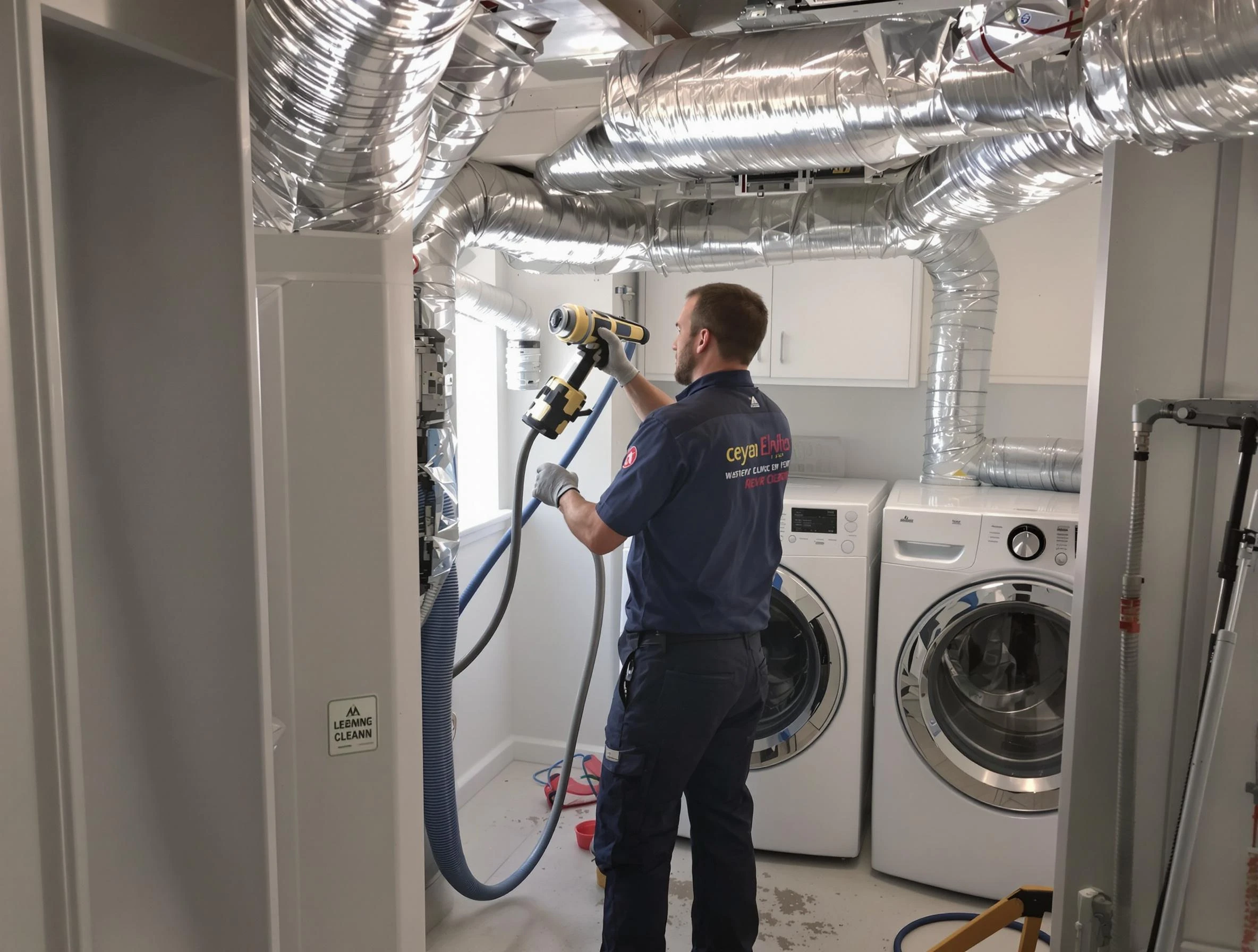 Goodlettsville Dryer Vent Cleaning specialist using advanced equipment for thorough duct cleaning in Goodlettsville